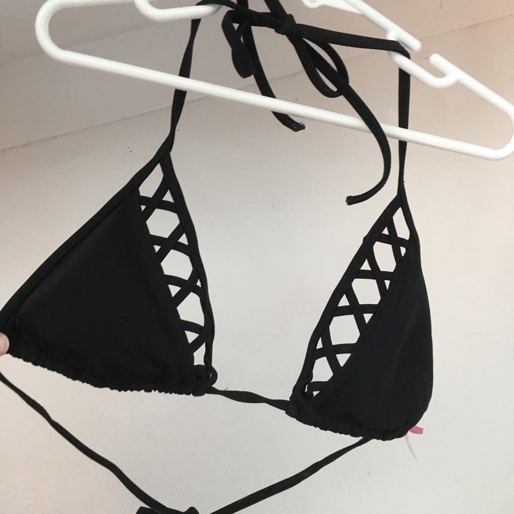 black victoria secret bikini